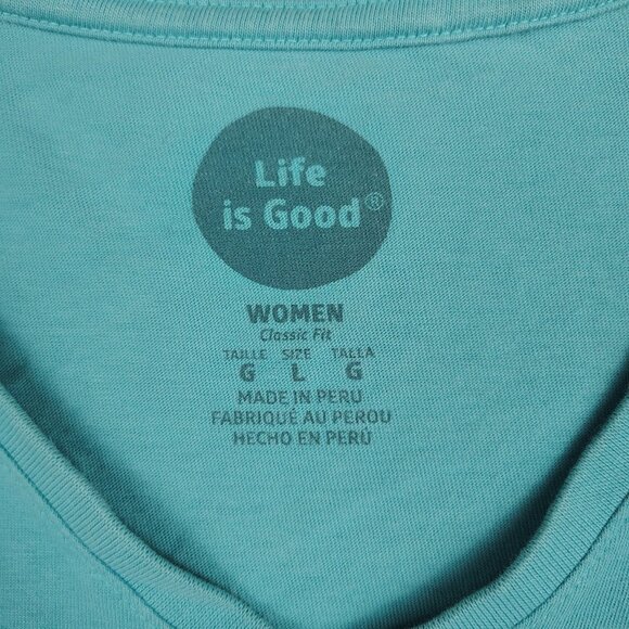 Life Is Good Keep It Simple Cotton Tee Shirt Womens Large Classic Fit - Picture 3 of 9